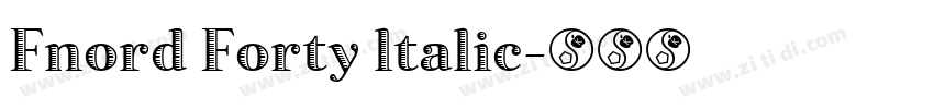 Fnord Forty ltalic字体转换